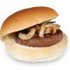 hamburger met gebakken ajuin